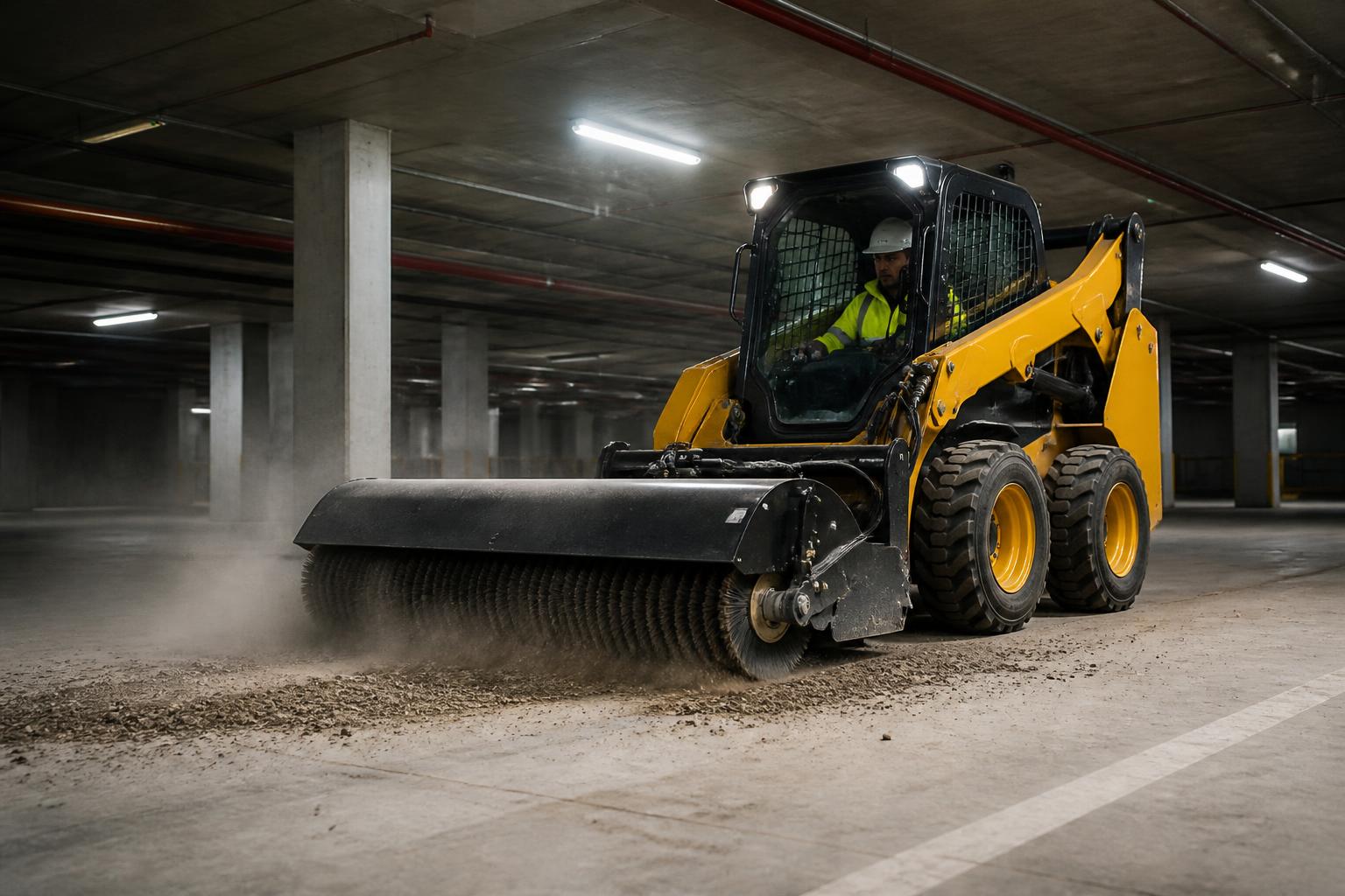 Industrial dry sweeping